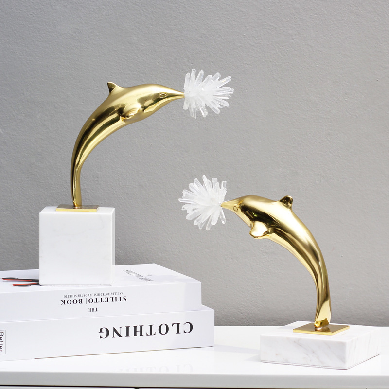Amethyst Dolphin Ornament
