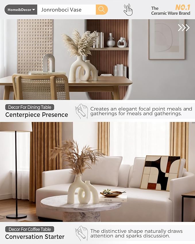 Modern Nordic Boho Style Vases Home Decor