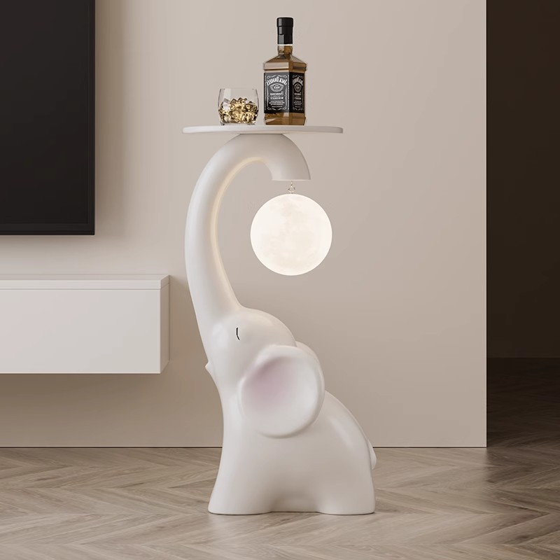Large floor-standing moon statue for living room
