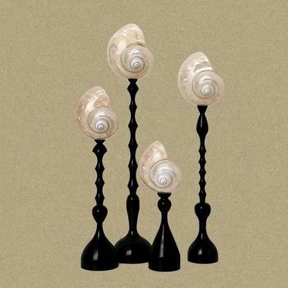 French vintage style moon shell ornament