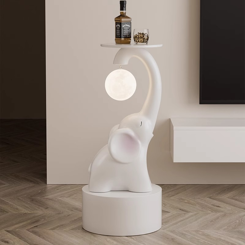 Large floor-standing moon statue for living room