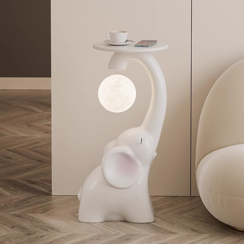 Large floor-standing moon statue for living room