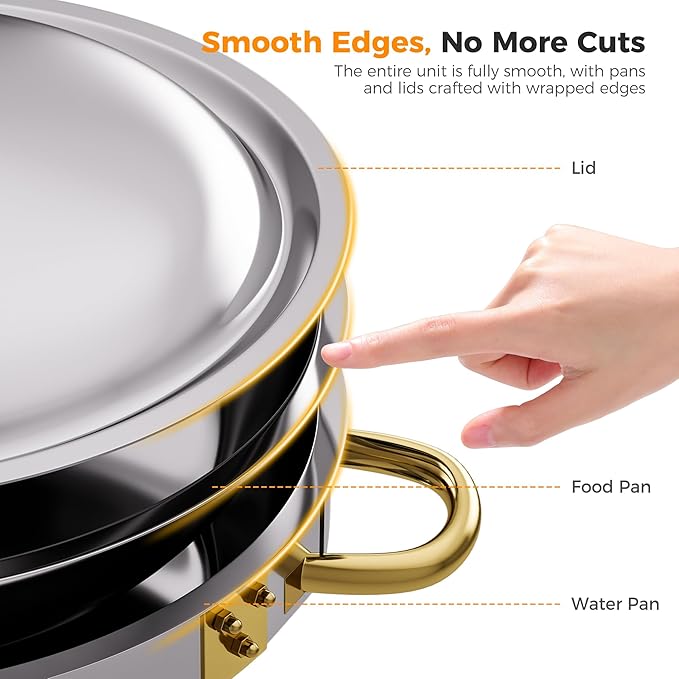 4 Pack Chafing Dishes for Buffet