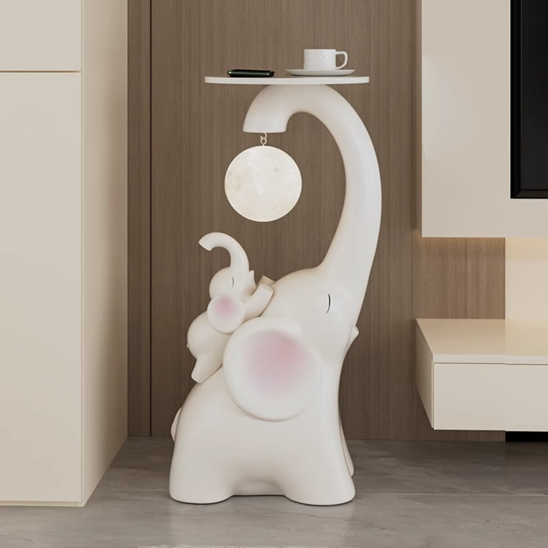Large floor-standing moon statue for living room