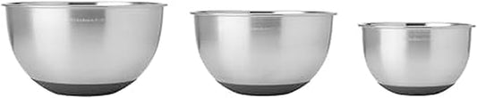 Steel Mixing Bowls, Set Of 3