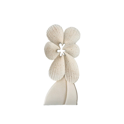 Modern minimalist floral sculpture