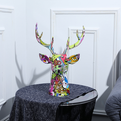 Modern-style colorful deer resin crafts
